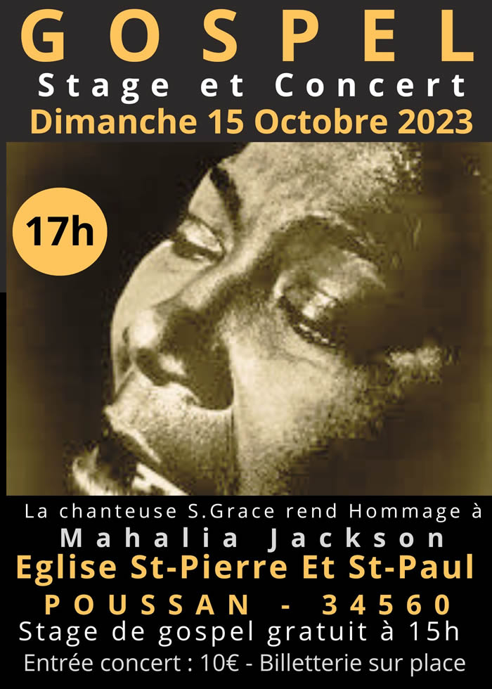AFFICHE GOSPEL POUSSAN