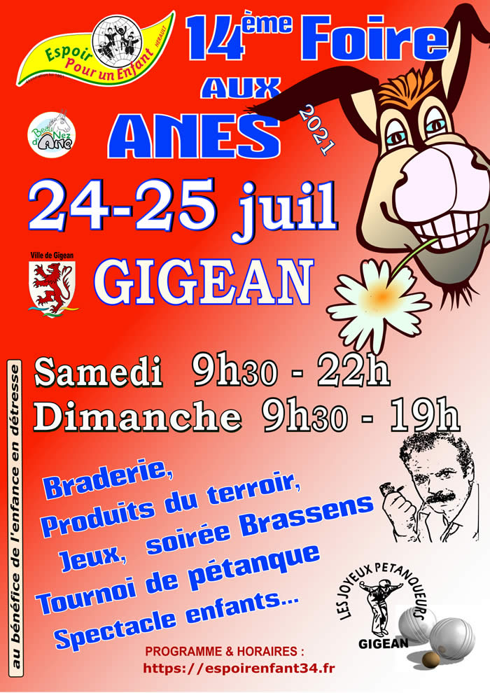 AFFICHE FOIRE AUX ANES 2021