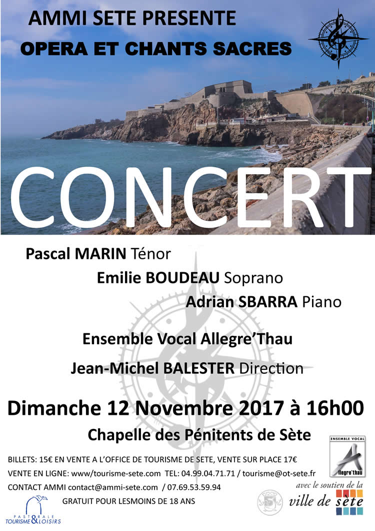 AFFICHE CONCERT 12 NOVEMBRE 2017 SETE