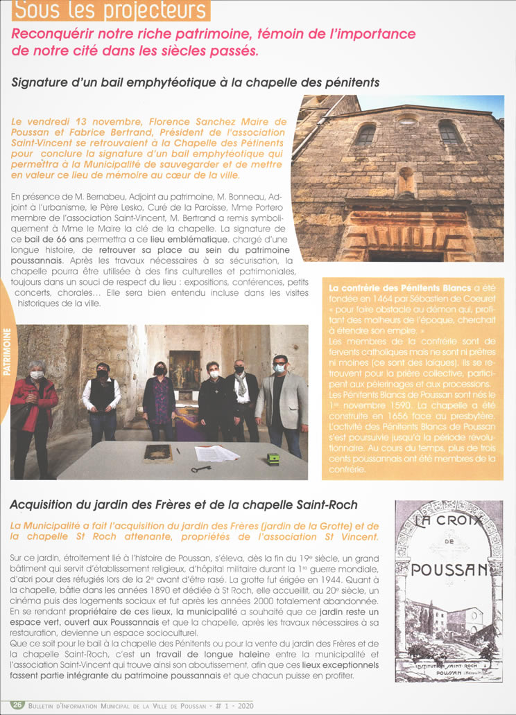 Bulletin dinformation Municipal de Poussan 12.2020 Page 1