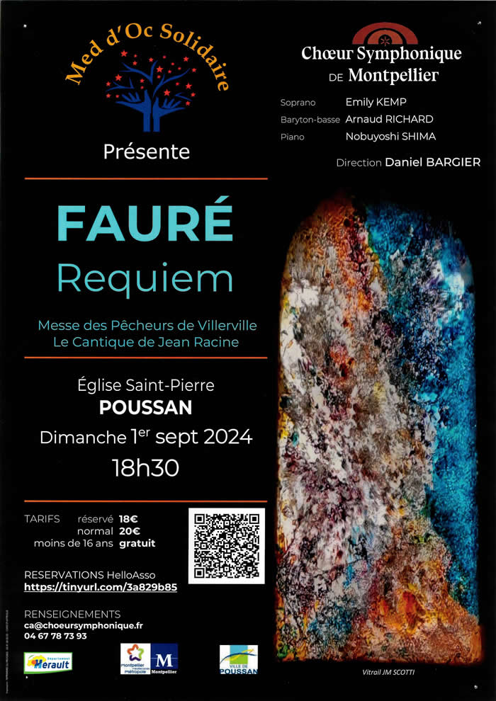 Concert Dimanche 1er septembre 2024 à POUSSAN
