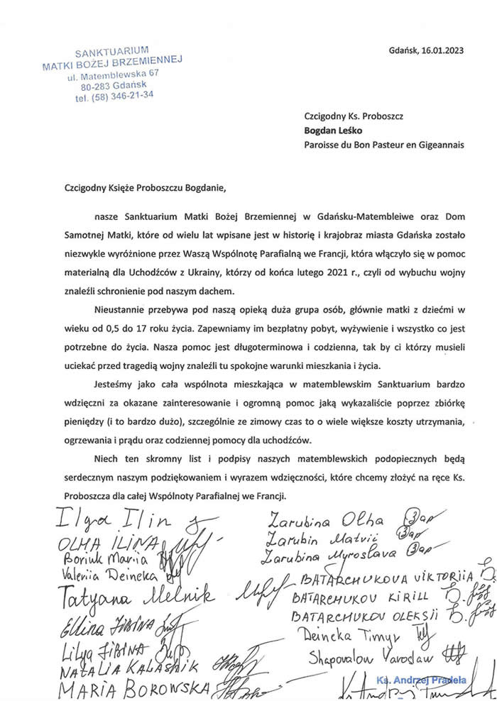 Francja podziękowanie Page 1