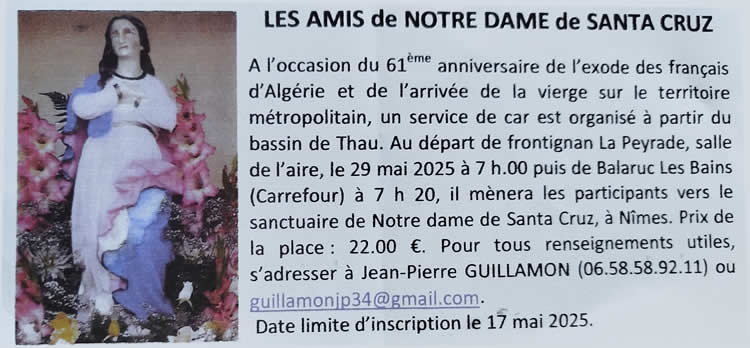 Les amis de Notre dame de santa Cruz