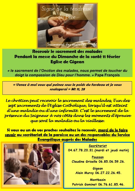 Recevoir le sacrement des malades