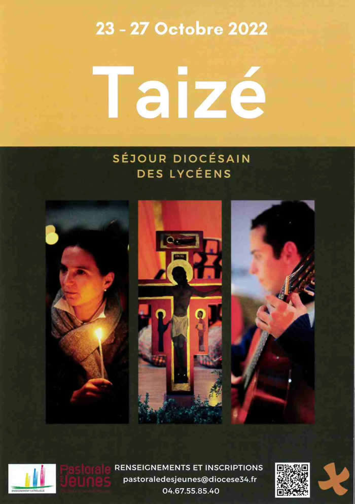 Taizé Séjour diocésain des lycéens Page 1